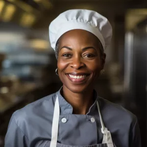 A Smiling Black Chef